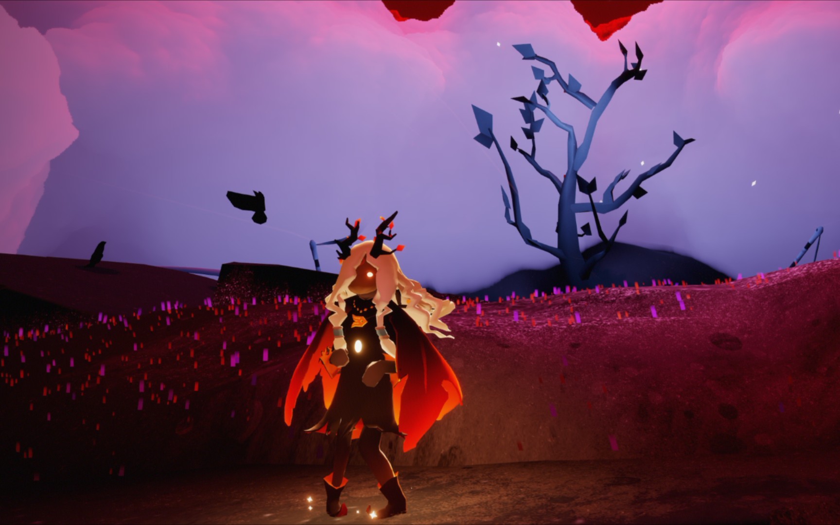 【sky光遇】测试服万圣节新地图,新装扮展示