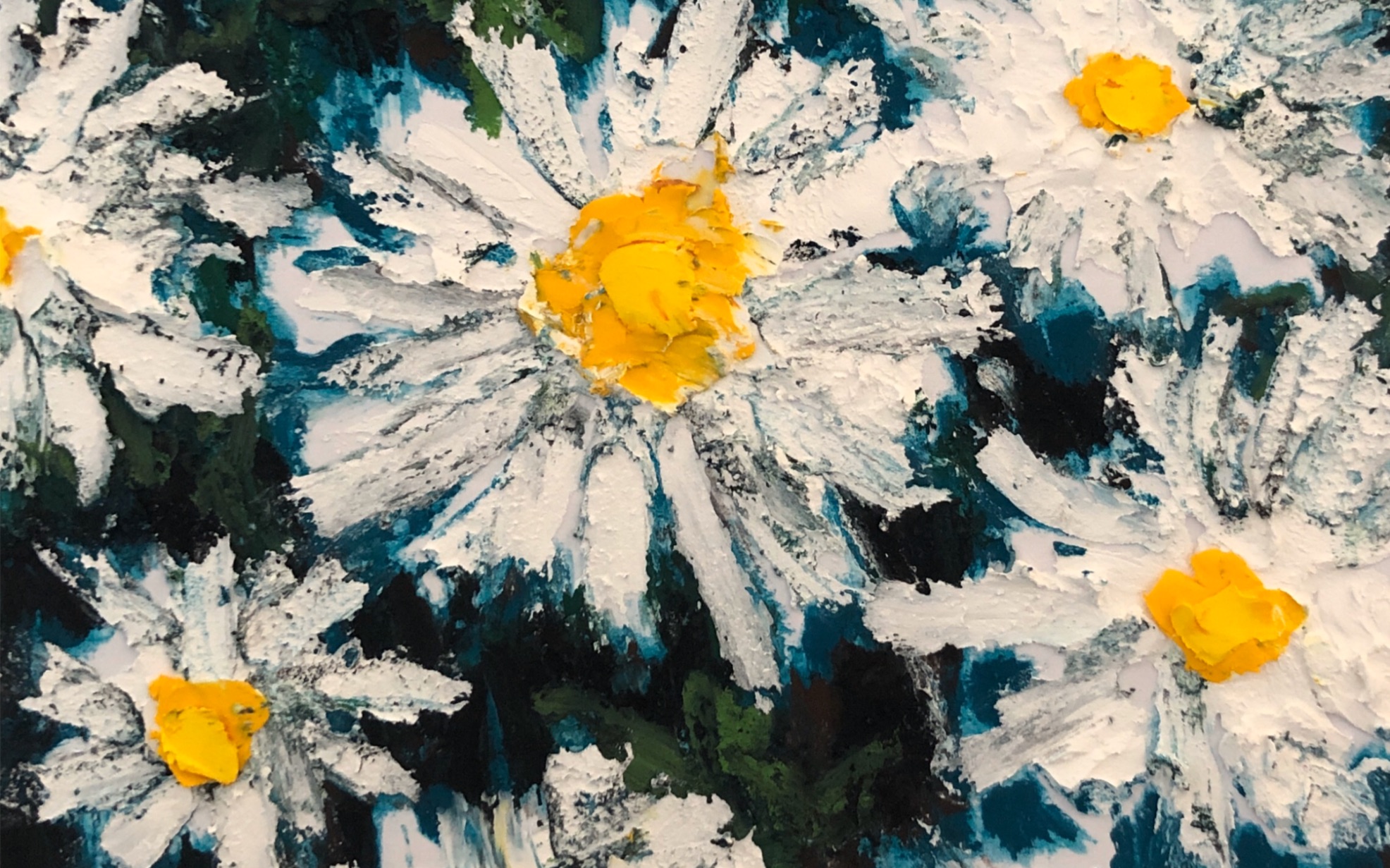 【阿笑的油画棒】小雏菊