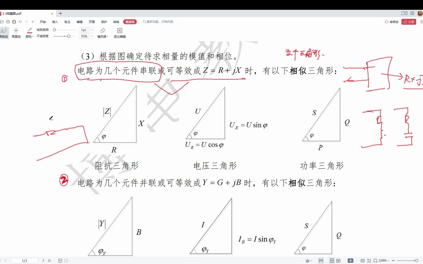 【考研电路】【强化课】相量图哔哩哔哩bilibili