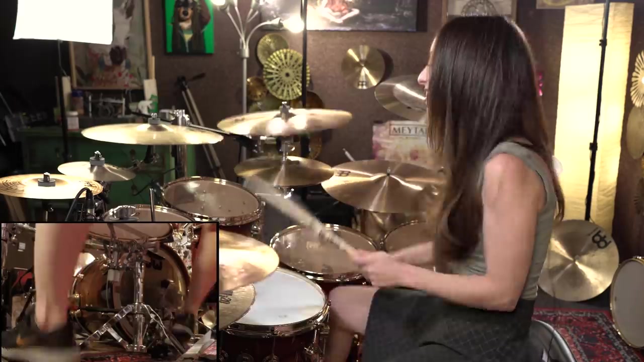 [图]【架子鼓】大嘴妹 36 CRAZYFISTS - BLOODWORK - DRUM COVER BY MEYTAL COHEN