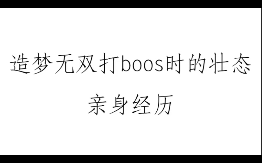 [图]打不同血量的boos的壮态（亲身经历）