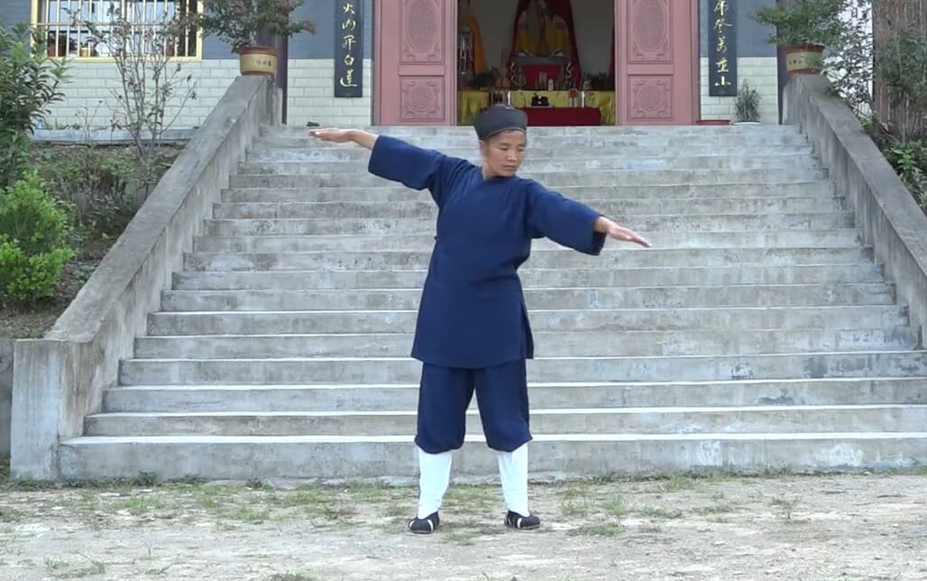 许理慧道长八部长寿功演示分部视频_哔哩哔哩_bilibili