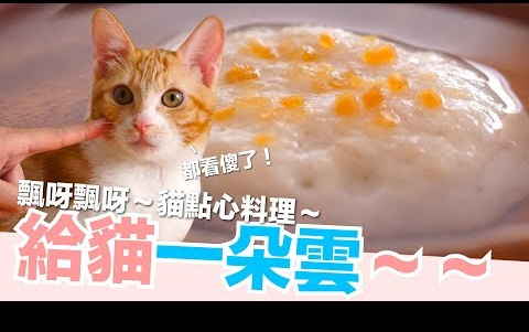 [图]是一朵雲！猫貓也可以吃的補水貓點心。【猫副食食谱】好味貓廚房 EP123 | youtube搬运