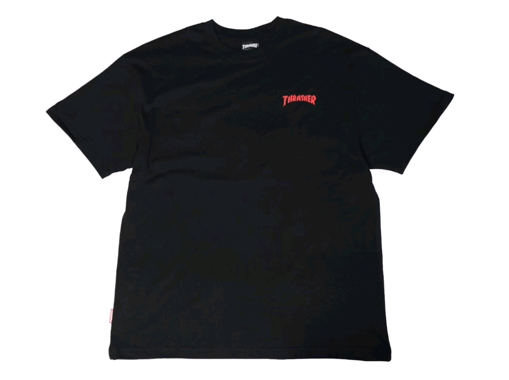 火焰 thrasher 艺术家联名款火焰恶魔滑板短袖t恤 男女同款 正品拆标