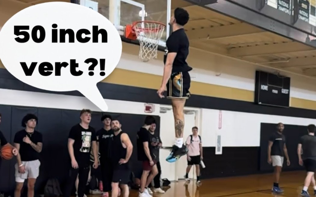 128cm弹跳!以赛亚最新扣篮训练