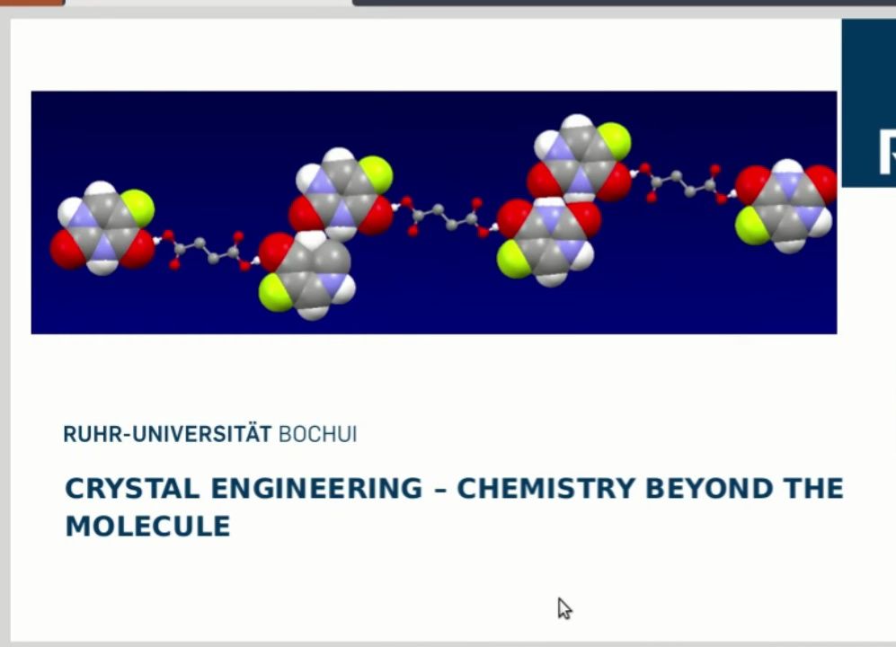 crystal engineering - chemistry beyond themolecule