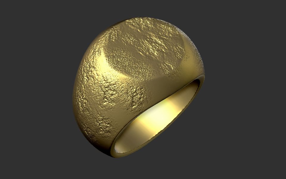 zbrush6组金属锤纹笔刷展示