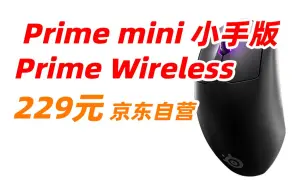 Download Video: 赛睿 SteelSeries 皮王 小手版 鼠标 Prime mini Wireless 无线游戏鼠标 双模连接 倾斜追踪 73g  黑色 229元（2023年