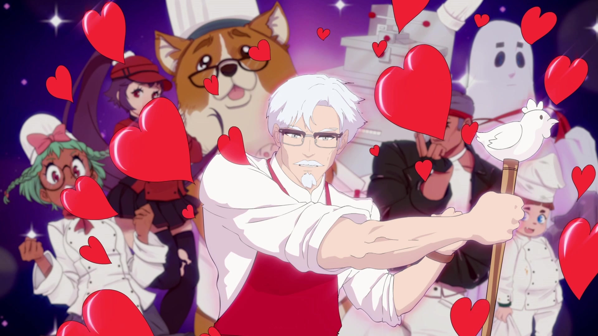 基你太美全集剧情向含翻译我爱你肯德基上校