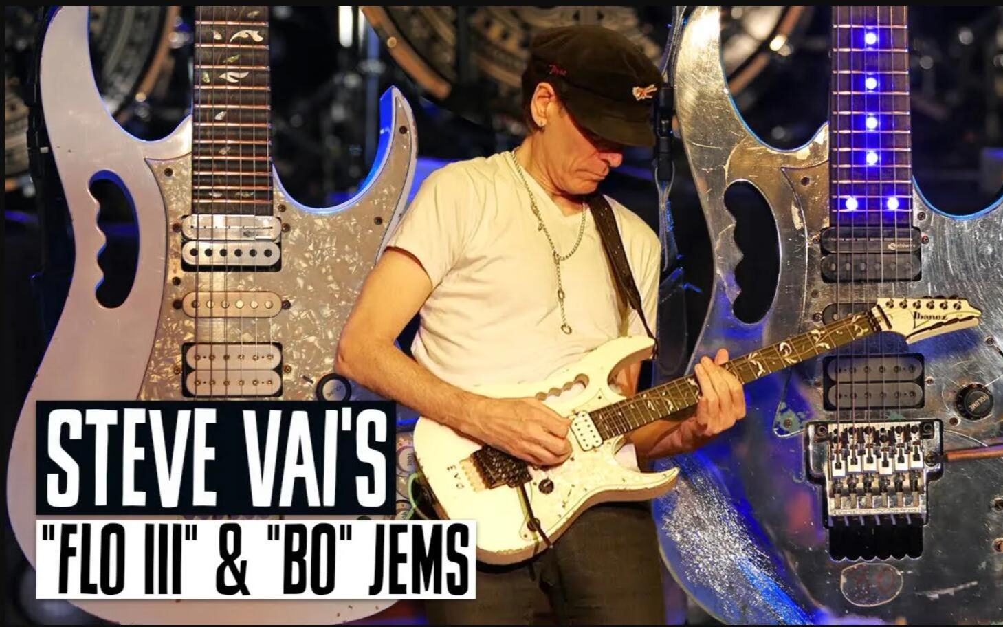 吉他大神steve vai最新设备探秘 flo iii 和 bo jem ibanez 吉他