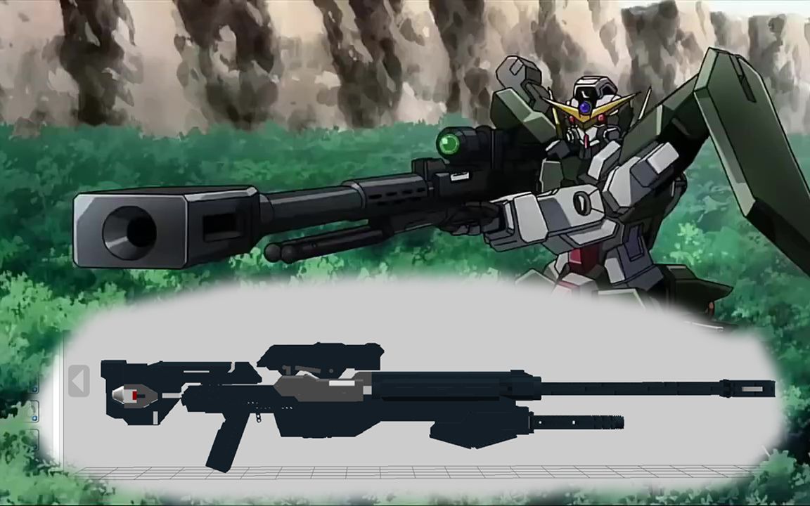 原创乐高等身可发射力天使gn狙击步枪轻改图纸公开及简单展示_哔哩