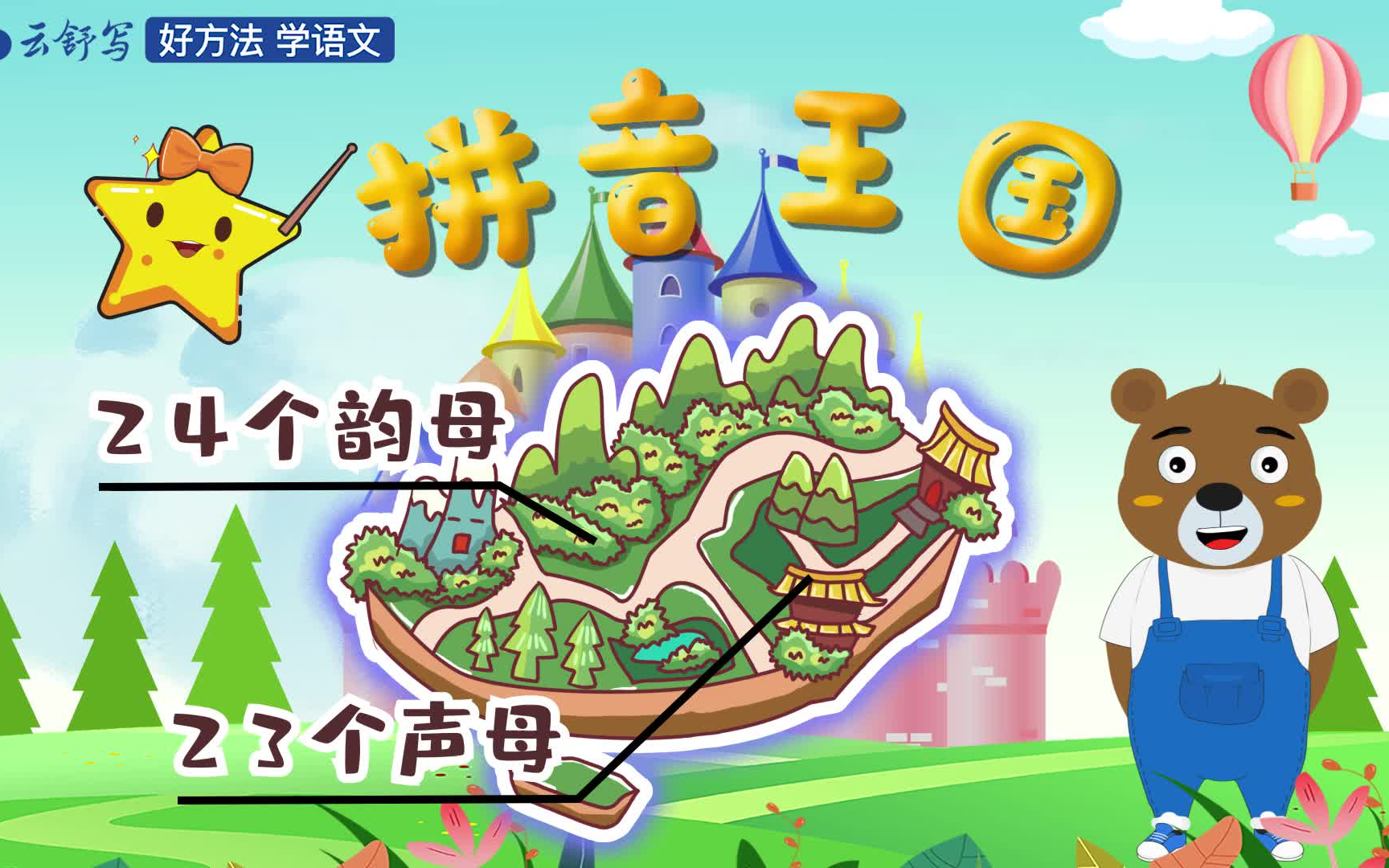 21集 云舒写 罐罐熊拼音王国奇遇记 趣味动画 巧记拼音 记忆更牢靠