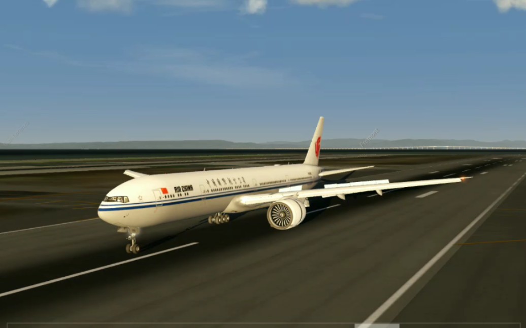 aerofly fs2020 擦航777不轻不重降落旧金山