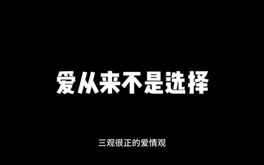 我对你的爱,不是一时兴起,而是我怦然心动后明知不可为而为之的坚定.哔哩哔哩bilibili