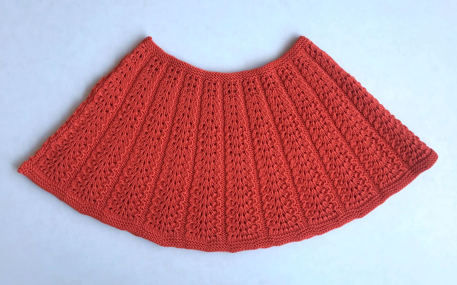 【轻描编织】桔色斗篷,由上往下编织,清新唯美,成人儿童都适合