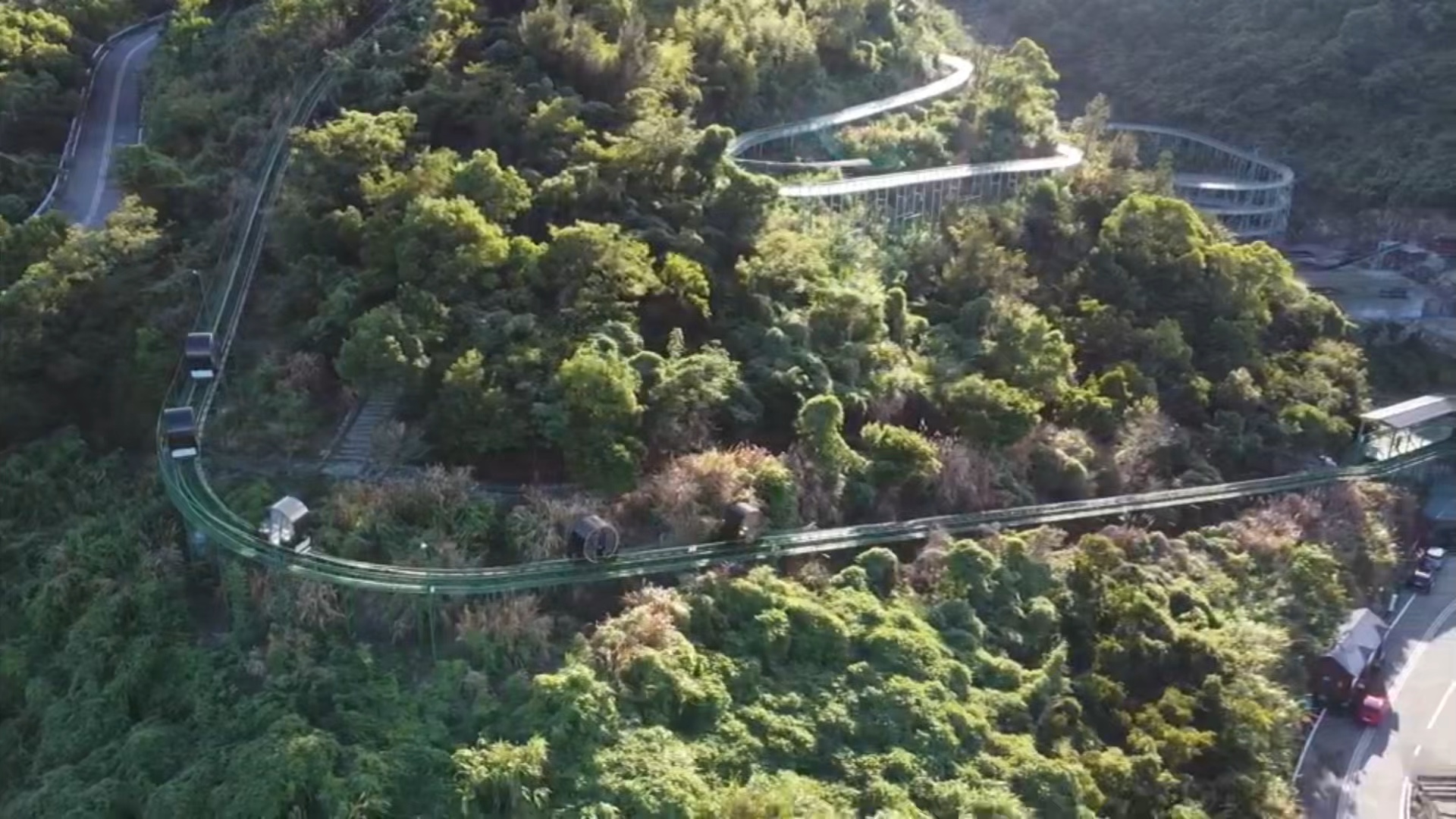 轨道游览车 让游客轻松上下山 爬山车哔哩哔哩bilibili