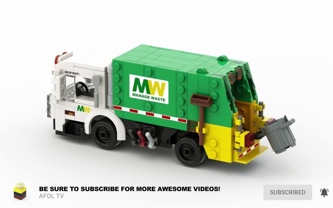 乐高moc教程垃圾车拼搭指南