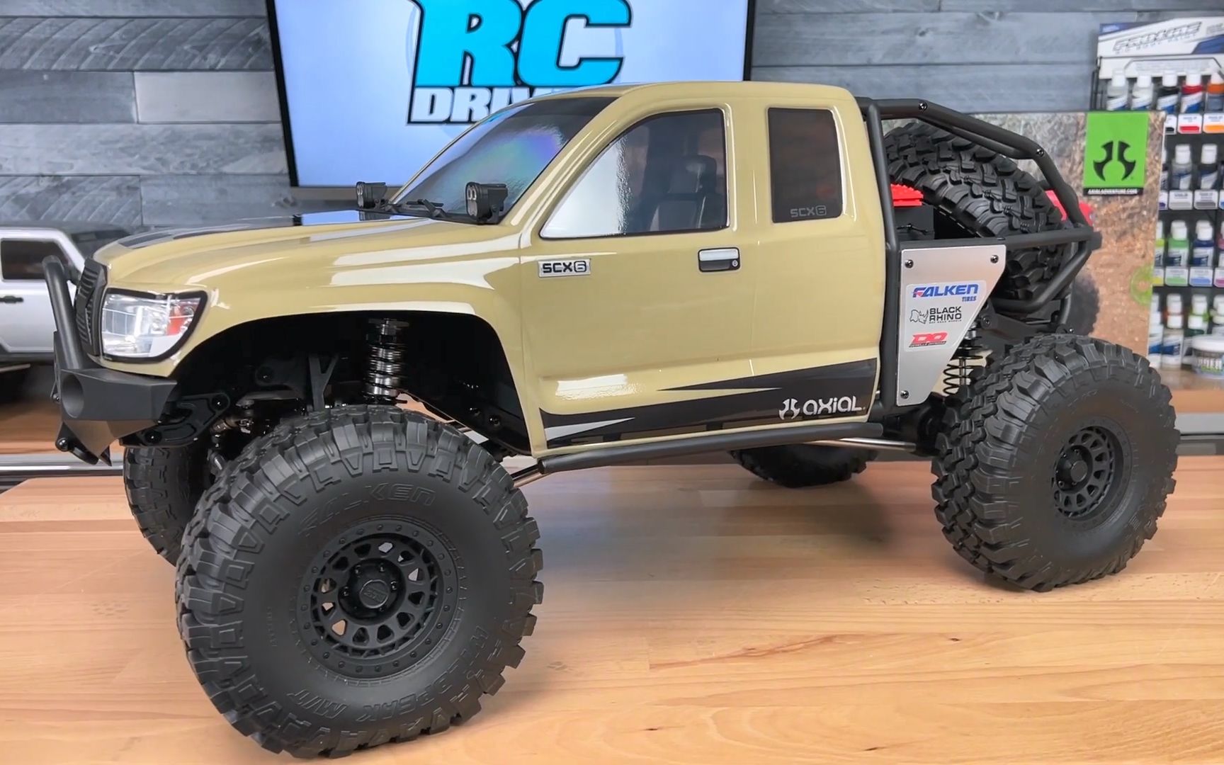 axial axi05001 1/6 scx6 trail honcho遥控攀爬车评测及展示