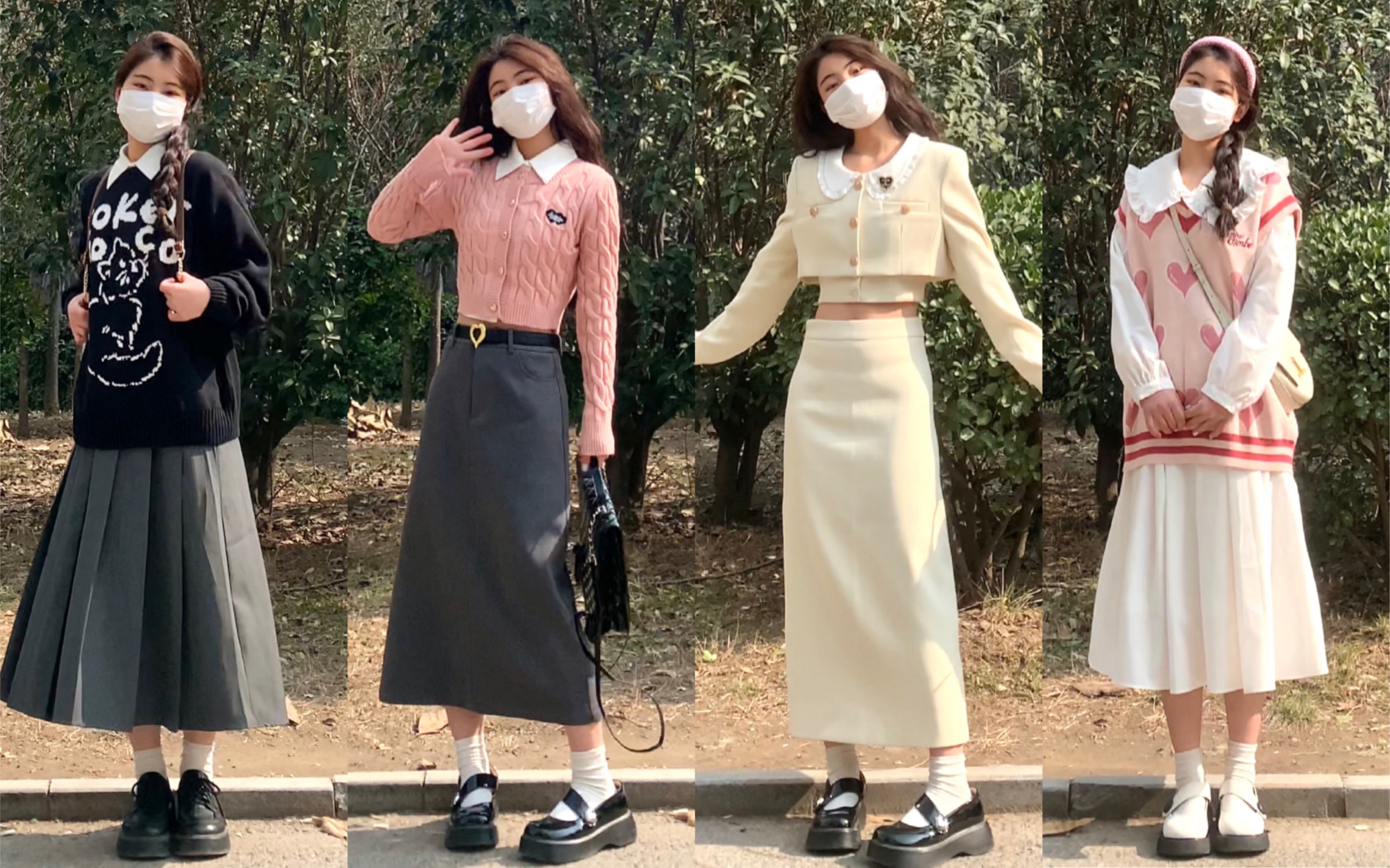 女大学生一周韩系穿搭|温柔穿搭|早春开学这样穿好吸睛!