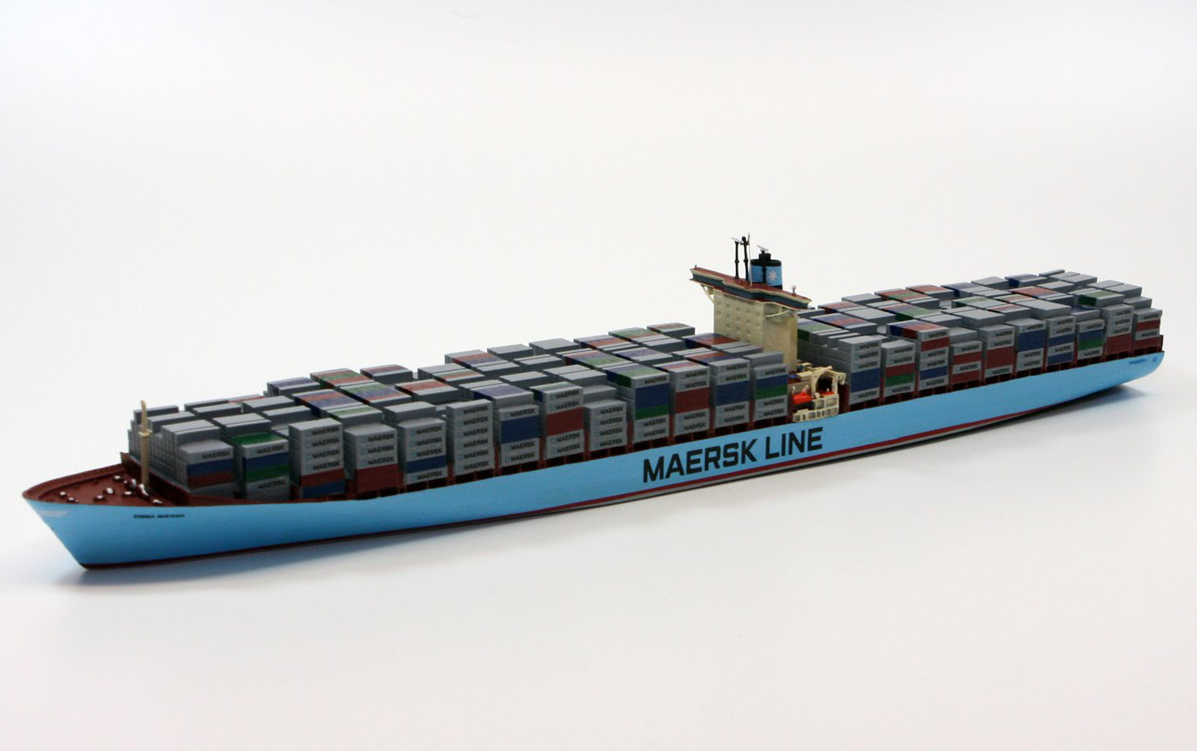 【EMMA MAERSK】小船模的制作(1250 scale)哔哩哔哩bilibili