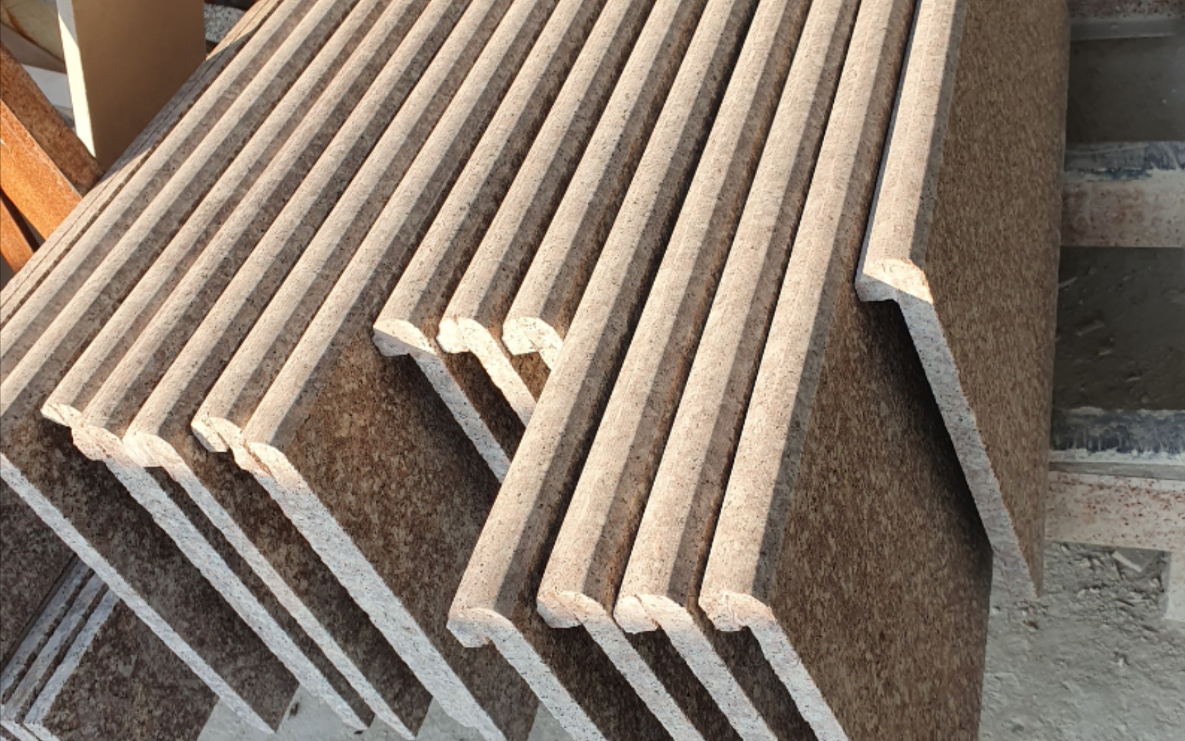 桃花红火烧面花岗岩室外台阶