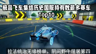 极品飞车集结历史持有国服数最多赛车Top10，拉法统治无缘榜单，阴间野牛屈居第四
