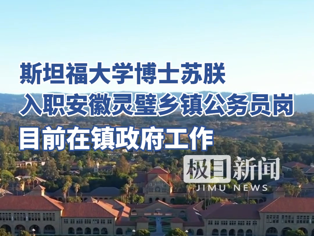 斯坦福大学博士入职安徽灵璧乡镇公务员岗,目前在镇政府工作.哔哩哔哩bilibili