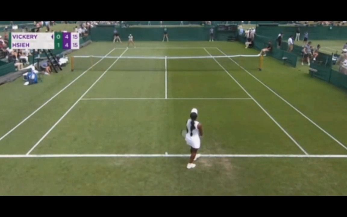 【鼠尾单打复出】SuWei Hsieh vs Sachia Vickery Wimbledon 2023 Qualify Round 1哔哩哔哩bilibili