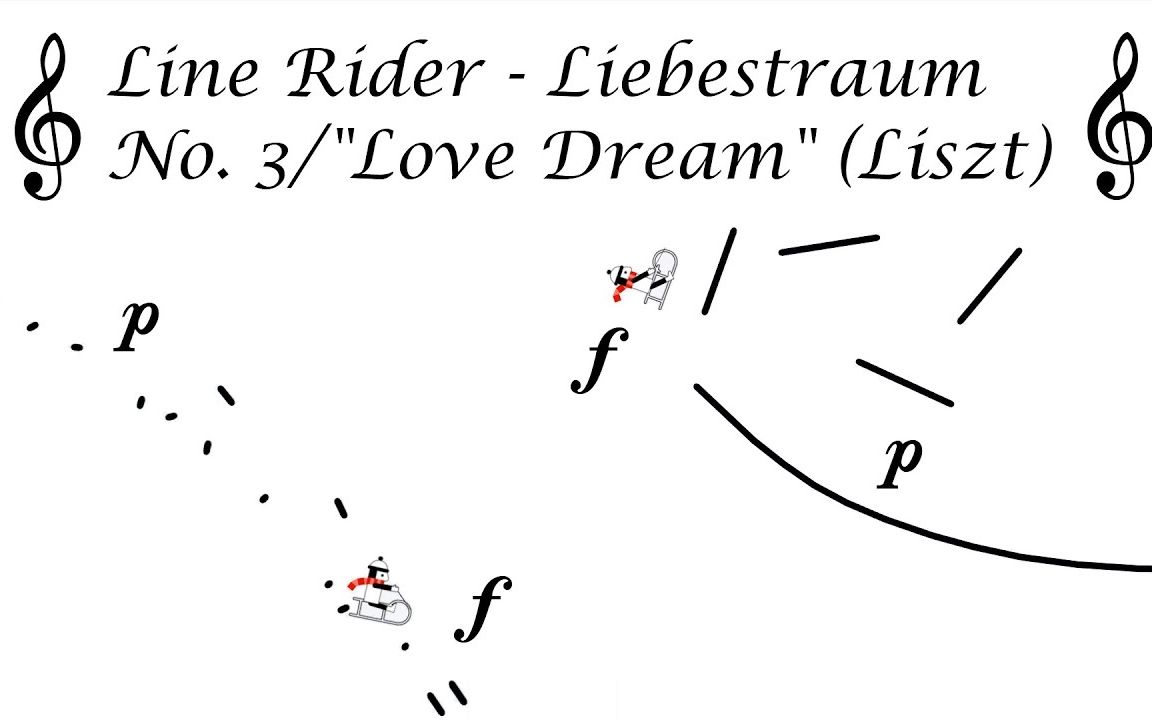 [图]【线骑士】李斯特《爱之梦》Line Rider - Liebestraum No.3Love Dream (Liszt)