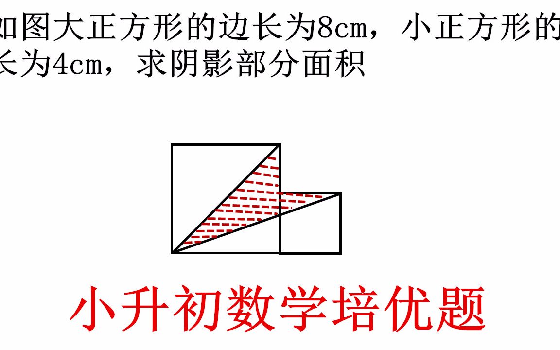 小学数学求阴影面积问题经典题目遇到不规则图形最常用割补法求解小升初数学求阴影面积问题遇到不规则的图形常用割补法解决哔哩哔哩bilibili