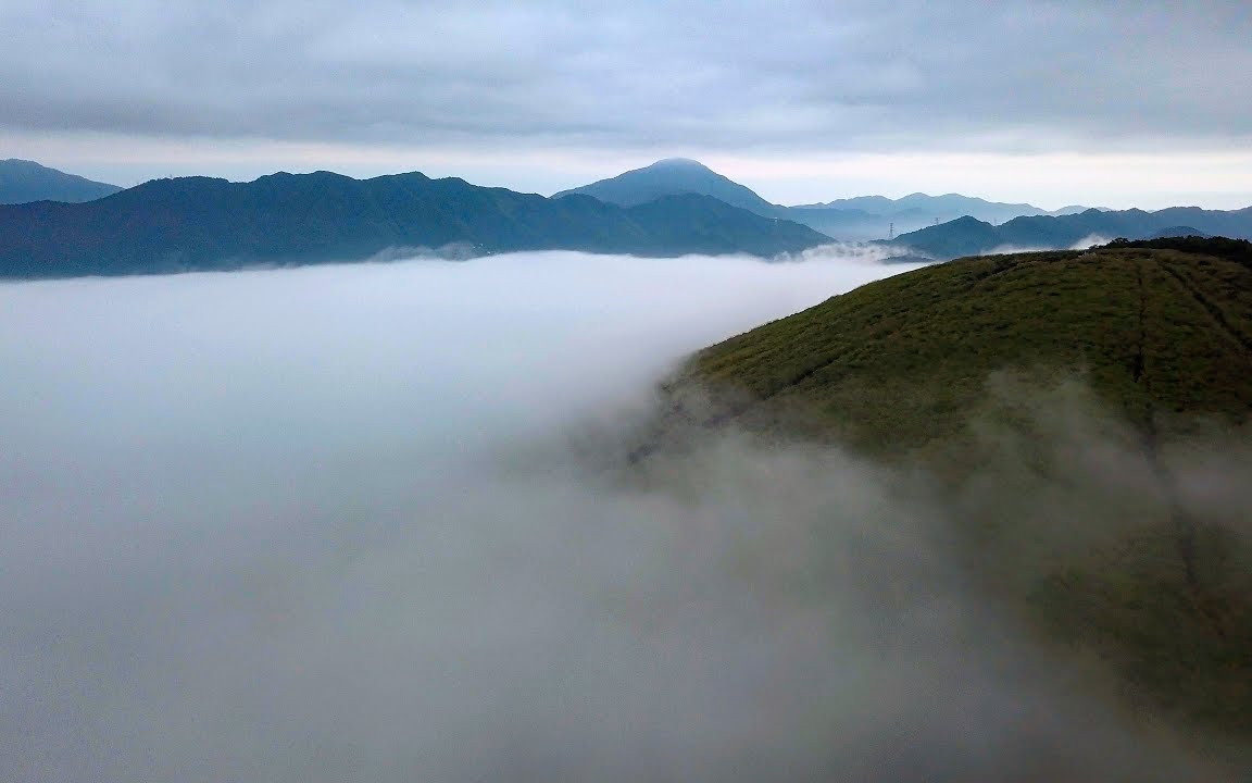 4K 山中湖の云海 Sea of clouds on LakeYamanakao哔哩哔哩bilibili