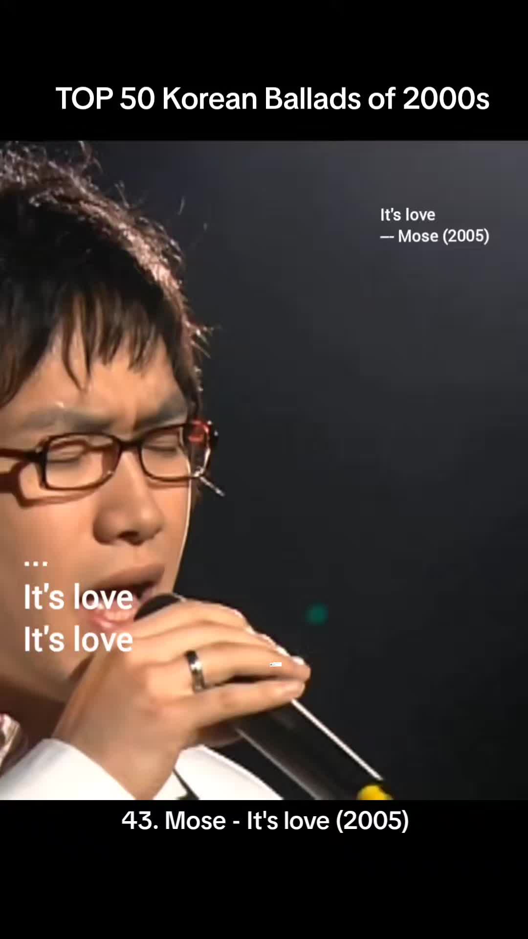 mose 这是爱.我非常喜欢这首歌,我的个人播放列表之一.