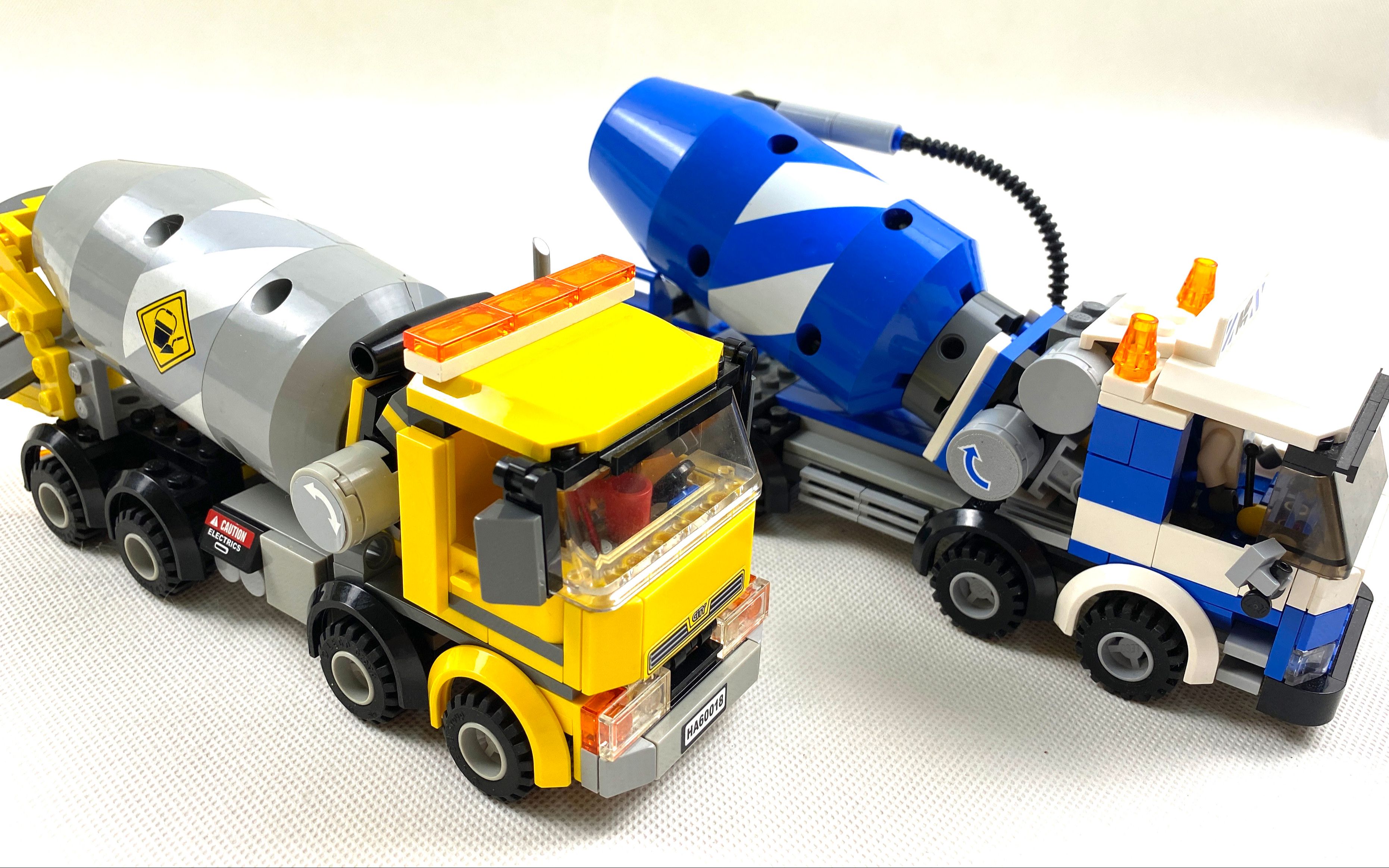 款款经典且少而精,对比乐高城市组7990与60018,水泥罐车
