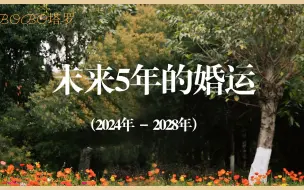 Download Video: 揭秘未来5年婚运（2024年-2028年）