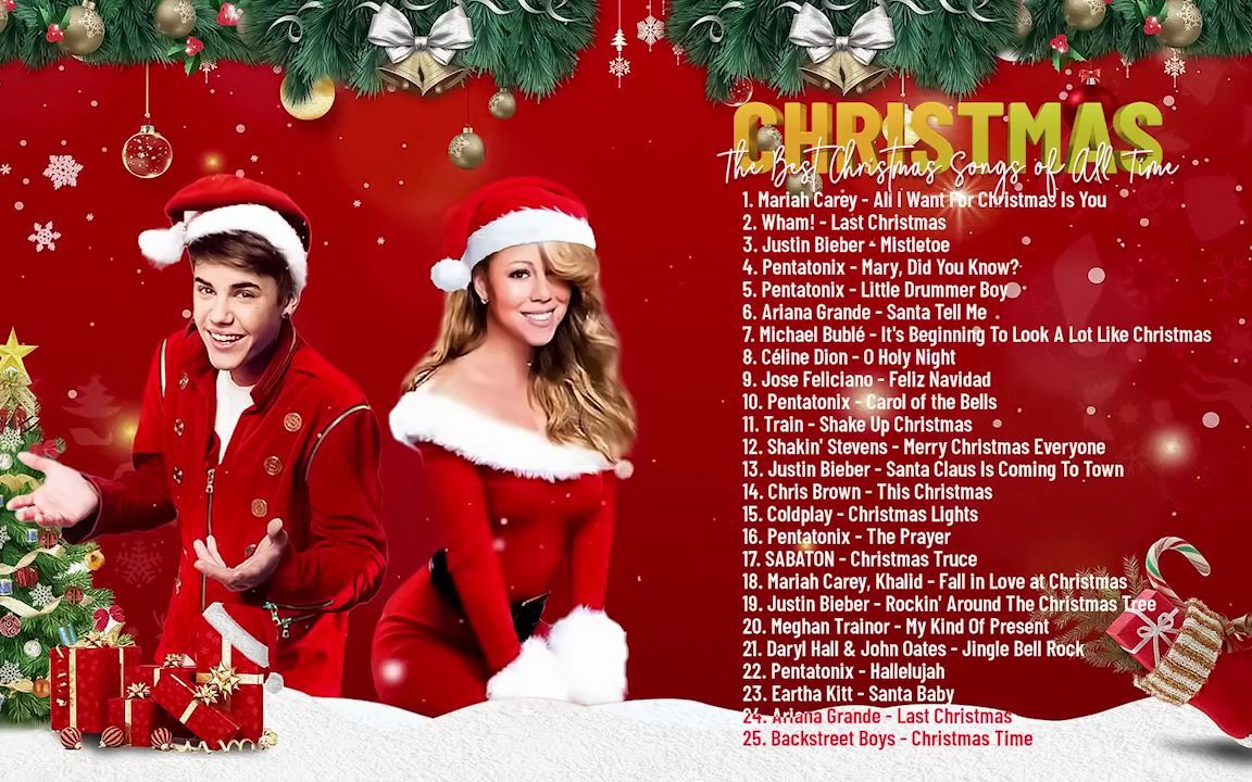 [图]圣诞金曲（Best Christmas Songs Of All Time）- Mariah Carey, Justin Bieber, Pentatonix…