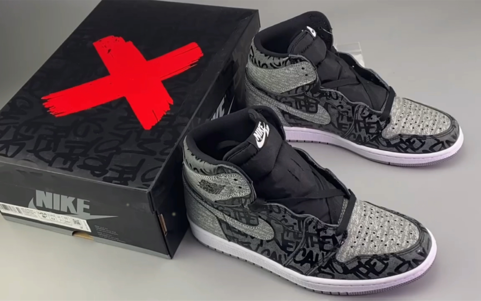 乔丹air jordan 1 high og rebellionaire 黑灰禁穿叛逆者篮球鞋货号