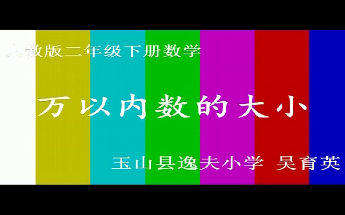 [图]【获奖】人教版二年级小学数学下册_《10000以内数的大小比较》江西省-吴老师公开课优质课视频课件教案