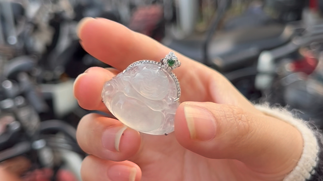 2000给粉丝找的白冰佛公,镶嵌起来好好看