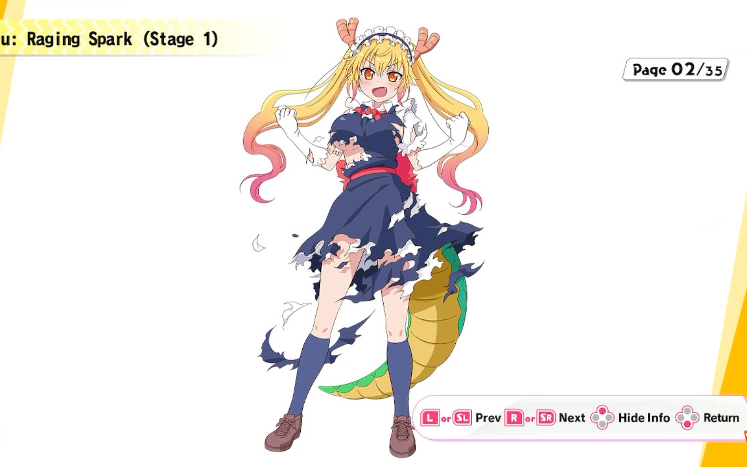 小林家的龙女仆炸裂天真龙吐息爆衣立绘部分