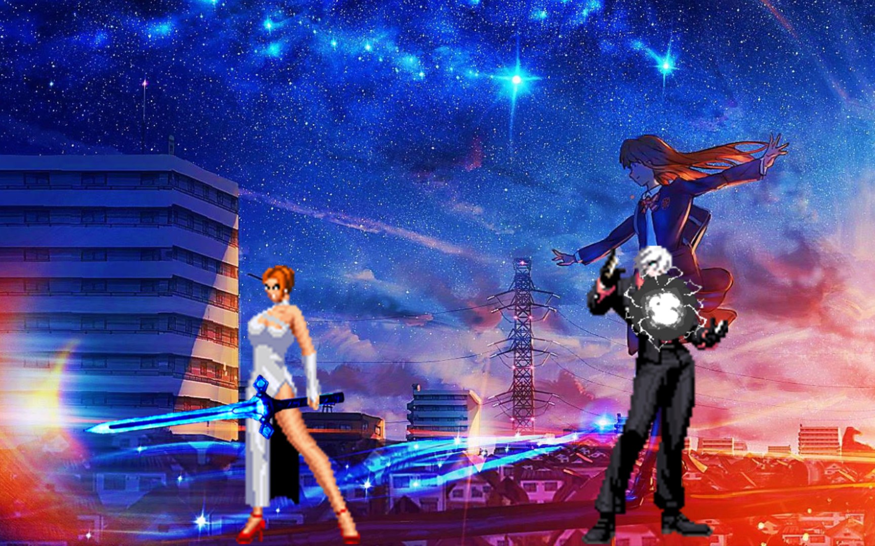 【mugen】:新人物-萝丝·威莉娜 vs s-牌1.