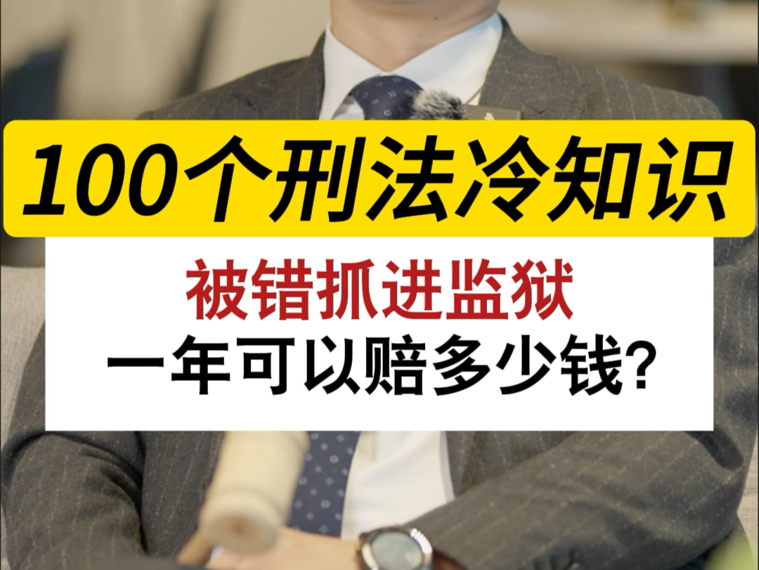 一不小心抓错进监狱,一年能赔你多少钱?#深圳刑事律师晏华明#刑事辩护律师晏华明#刑事辩护#深圳刑事辩护律师#国家赔偿哔哩哔哩bilibili