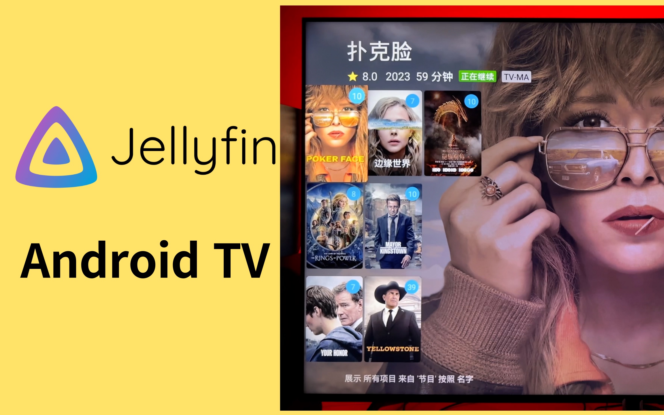 [图]2023最新版Jellyfin安卓TV客户端体验，太…好看了