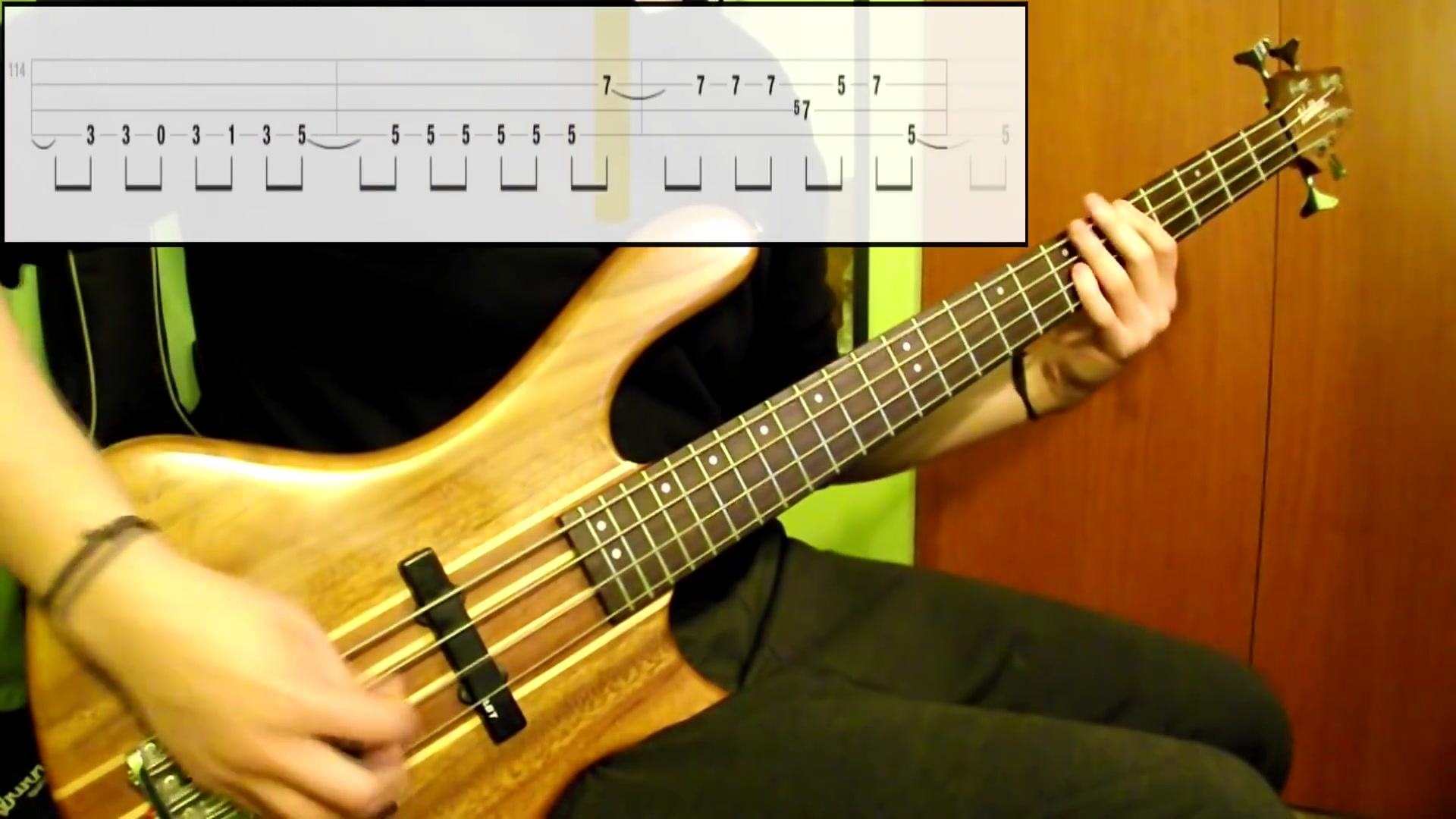 [图]Guns N Roses - Nightrain (Bass Cover) (Play Along Tabs In Video)