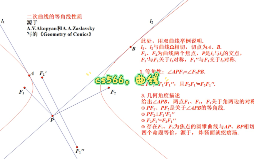 cs566,二次曲线等角性质哔哩哔哩bilibili