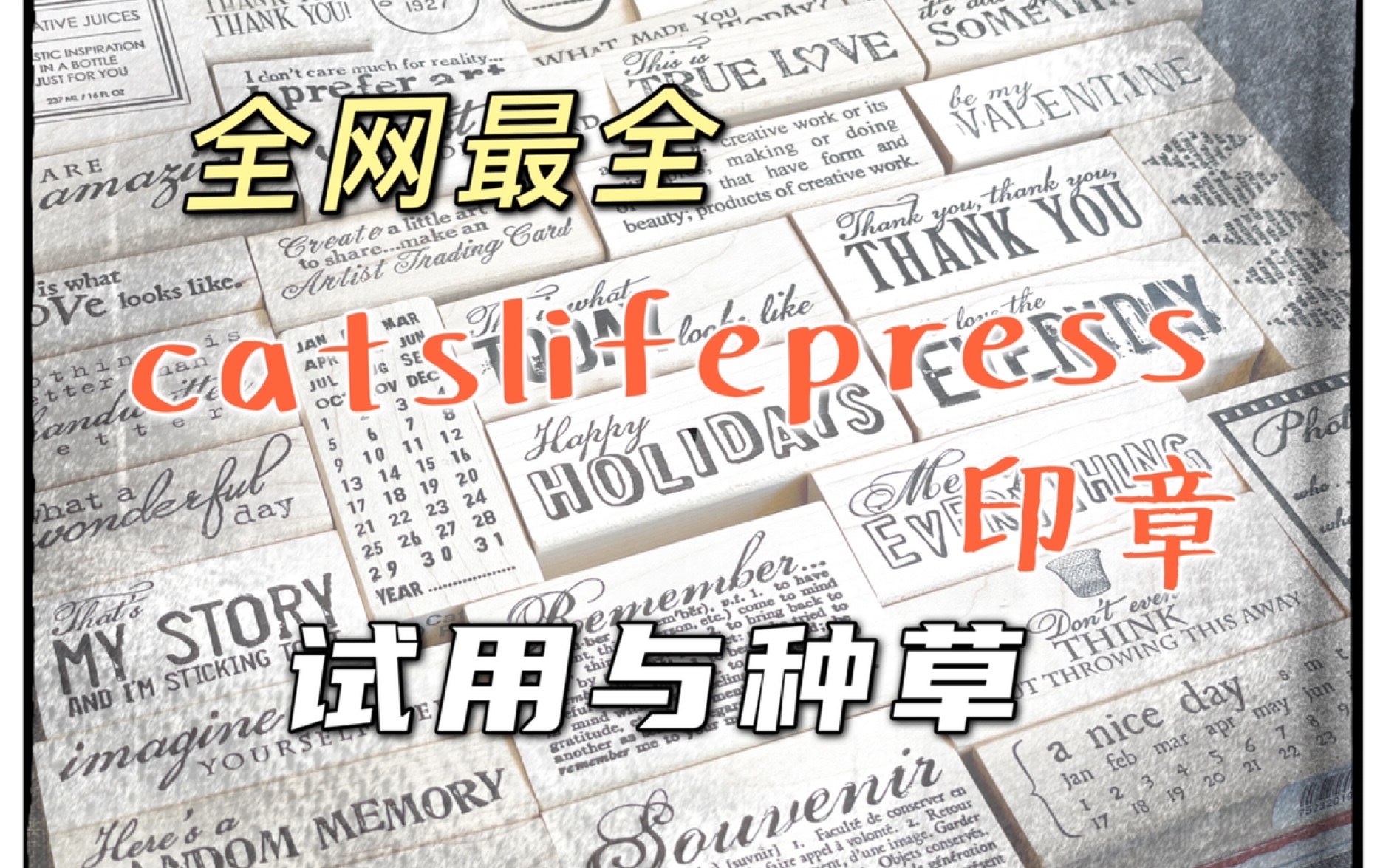 屁屁种草向#catslifepress 印章全网最全种草#印章种草|百搭印章|印章分享哔哩哔哩bilibili