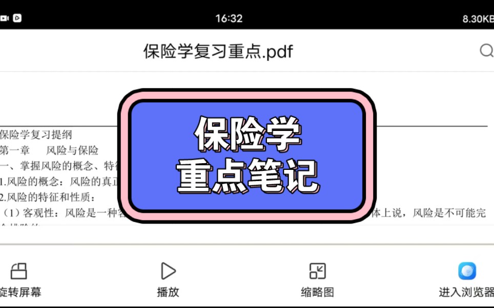 保险学+重点笔记+知识点总结+习题答案哔哩哔哩bilibili