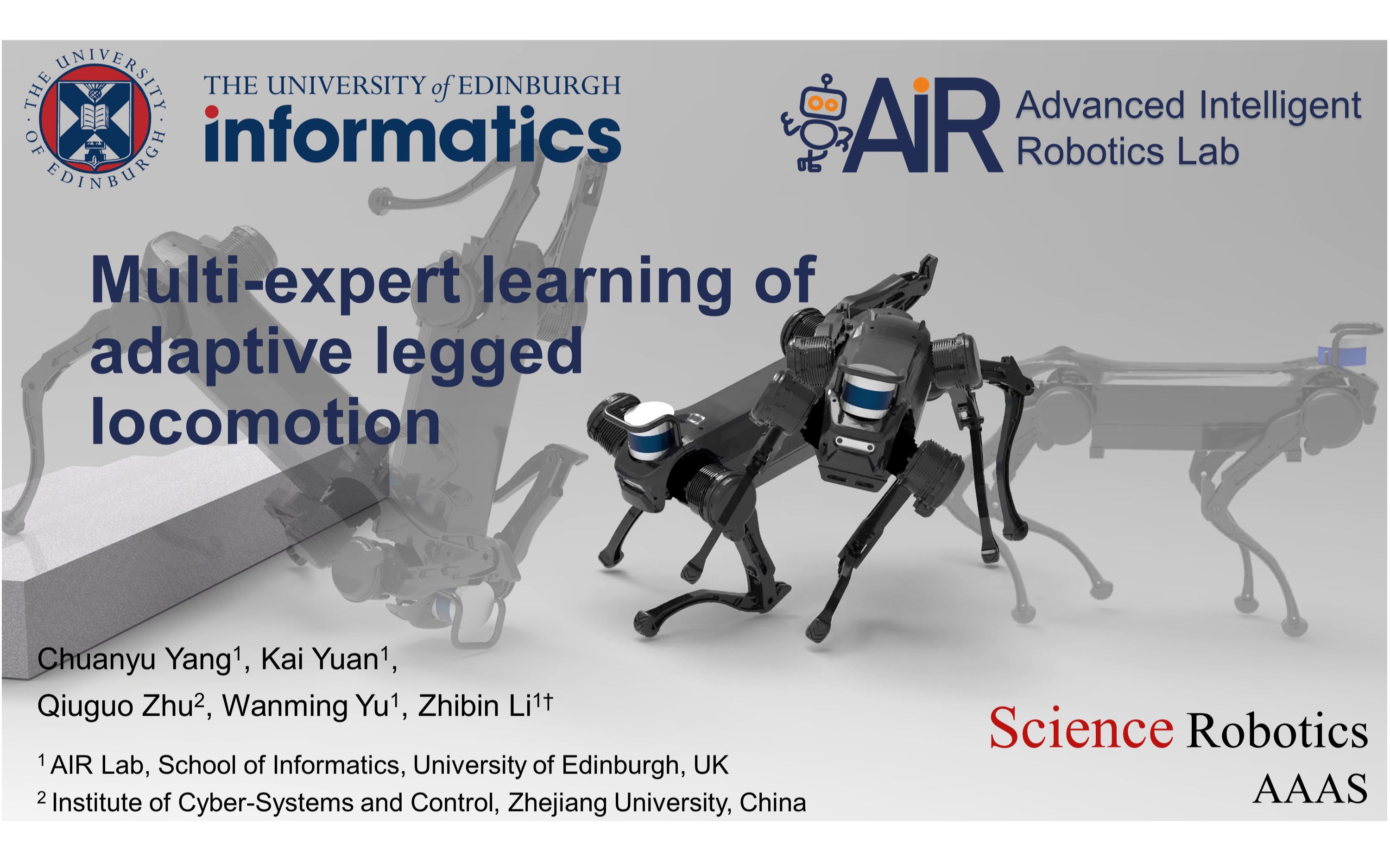 Science Robotics 封面论文 | 多专家深度学习:机器人在陌生环境“摸爬滚打”,完全自主!哔哩哔哩bilibili