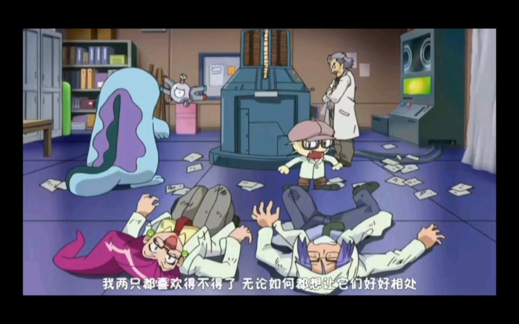 精灵宝可梦 火箭队被沼王和小磁怪误伤了啊