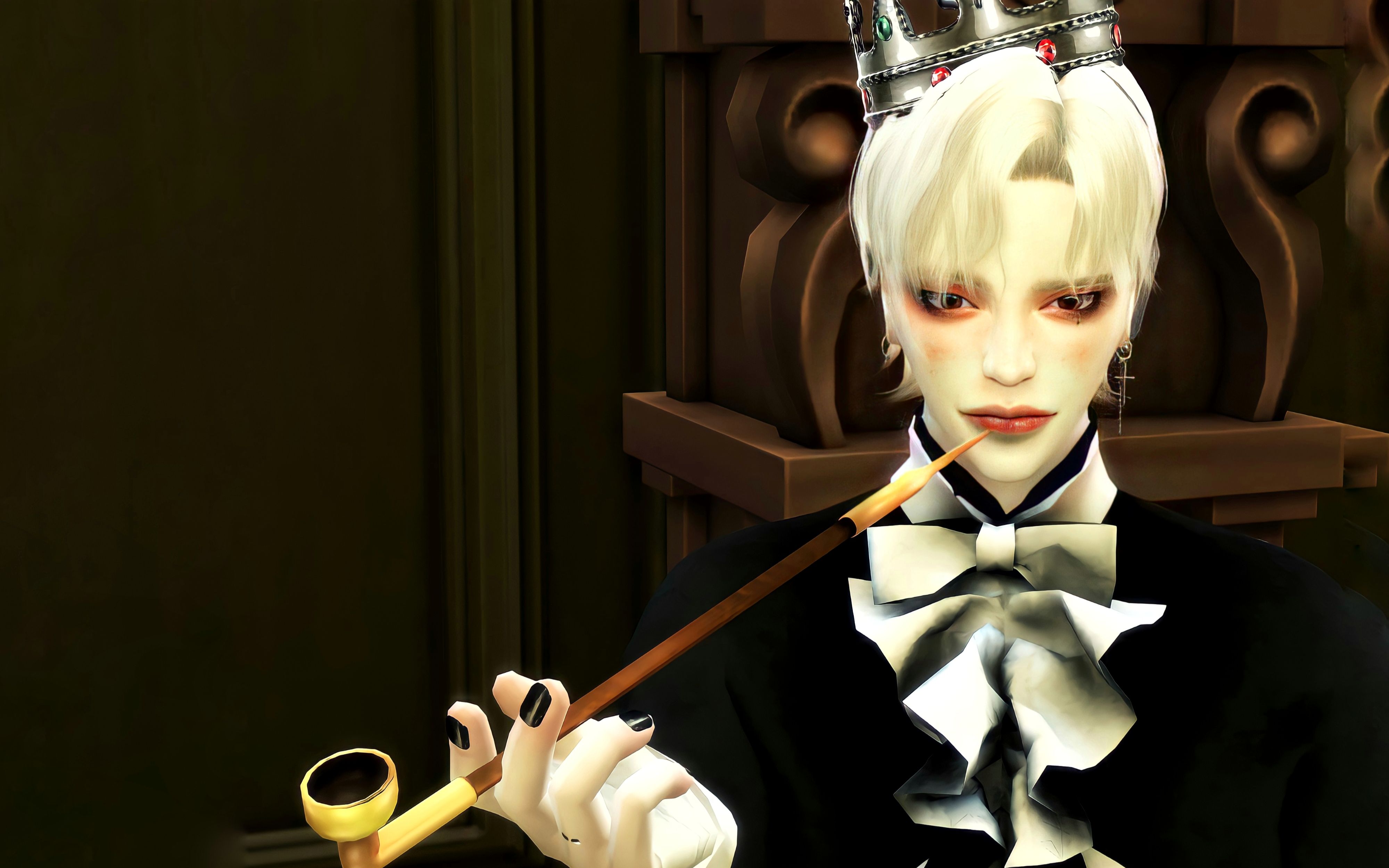 模拟人生4捏人吸血鬼伯爵整容变身小奶狗