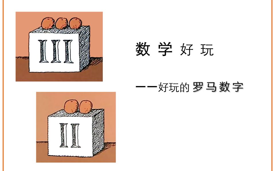 数学好玩——好玩的罗马数字哔哩哔哩bilibili